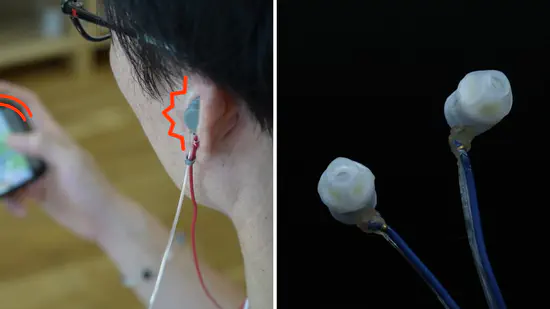 FlexEar-Tips: 空気圧制御によるイヤーチップ変形